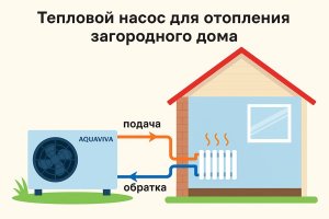 Тепловой насос для отопления загородного дома от Aquaviva: принципы работы, преимущества и современные тенденции