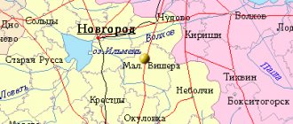 Карта окрестностей города Малая Вишера от НаКарте.RU