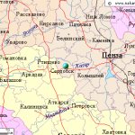 Map of the surroundings of the city of Serdobsk from NaKarte.RU