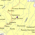 Map of the surrounding area of ​​the city of Sretensk from NaKarte.RU