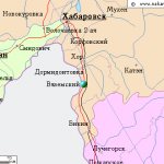 Map of the surroundings of the city of Vyazemsky from NaKarte.RU