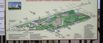 Plan of the Holy Trinity Seraphim-Diveevsky Monastery