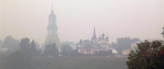 Suzdal in smoke